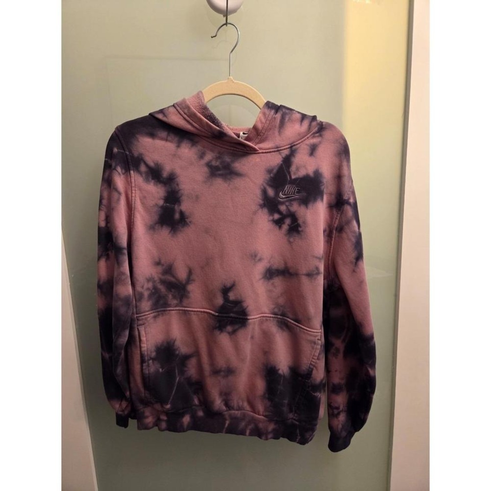 Nike Girls hooded tie dye sweater size XL